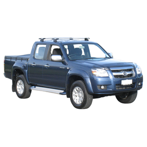 Prorack Black 2 Bar Aero Through Bar kit to suit Mazda BT-50 Dual Cab 4dr Ute (11/2006 - 10/2011)