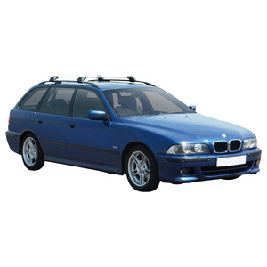 Prorack Silver 2 Bar Aero Flush Bar kit to suit BMW 5 Series E39 Touring 5dr Wagon (1997 - 2003)