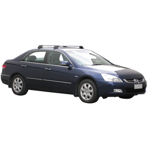 Prorack Silver 2 Bar Aero Flush Bar kit to suit Honda Accord 4dr Sedan (9/2003 - 1/2008)