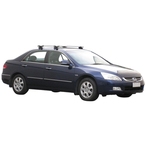 Prorack Silver 2 Bar Aero Through Bar kit to suit Honda Accord 4dr Sedan (9/2003 - 1/2008)