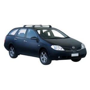 Prorack Silver 2 Bar Aero Flush Bar kit to suit Nissan Primera W12 5dr Wagon (2002 - 2007)