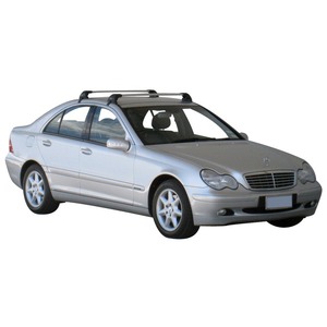 Prorack Black 2 Bar Aero Flush Bar kit to suit Mercedes-Benz C-Class W203 4dr Sedan (2000 - 2007)