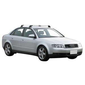 Prorack Silver 2 Bar Aero Flush Bar kit to suit Audi A4/S4/RS4 4dr Sedan (2001 - 2008)