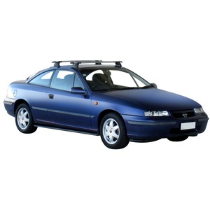 Prorack Silver 2 Bar Aero Through Bar kit to suit Opel Calibra 2dr Coupe (1989 - 1997)