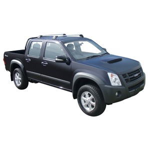 Prorack Silver 2 Bar Aero Flush Bar kit to suit Isuzu D-Max Double Cab 4dr Ute (2009 - 2012)