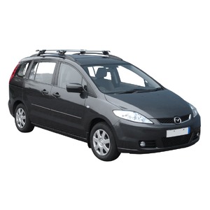 Prorack Black 2 Bar Aero Through Bar kit to suit Mazda Premacy 5dr MPV (2005 - 2010)