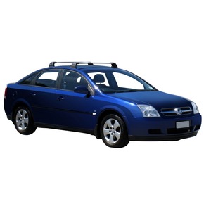 Prorack Silver 2 Bar Aero Flush Bar kit to suit Opel Vectra 5dr Hatch (3/2003 - 2008)