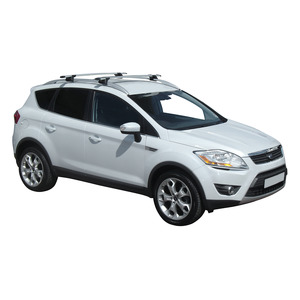 Prorack Silver 2 Bar Aero Through Bar kit to suit Ford Kuga 5dr SUV (2011 - 2013)