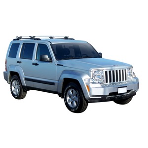 Prorack Silver 2 Bar Aero Through Bar kit to suit Jeep Cherokee KK 5dr SUV (2008 - 2013)