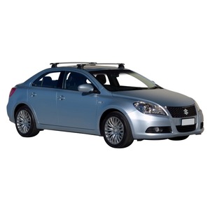 Prorack Silver 2 Bar Aero Through Bar kit to suit Suzuki Kizashi 4dr Sedan (2010 - Current)