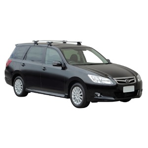 Prorack Silver 2 Bar Aero Through Bar kit to suit Subaru Exiga 5dr Wagon (2009 - 2018)