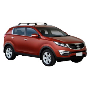 Prorack Black 2 Bar Aero Flush Bar kit to suit Kia Sportage 5dr SUV (2010 - 2015)