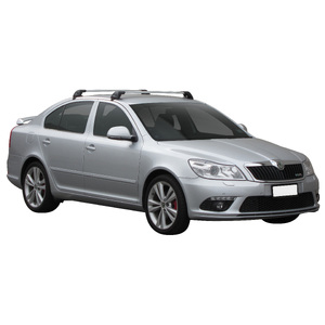 Prorack Silver 2 Bar Aero Flush Bar kit to suit Skoda Octavia III 5dr Liftback (2009 - 2012)