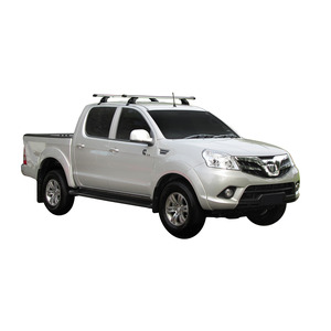Prorack Silver 2 Bar Heavy Duty Through Bar kit to suit Foton Tunland Double Cab 4dr Ute (2012 - Current)