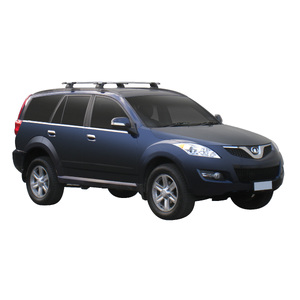 Prorack Silver 2 Bar Aero Through Bar kit to suit Great Wall X240 5dr SUV (6/2011 - 2020)