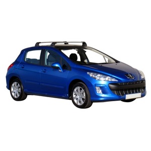 Prorack Black 2 Bar Aero Flush Bar kit to suit Peugeot 308 5dr Hatch (2007 - Current)