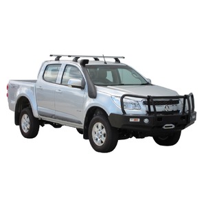 Prorack Black 2 Bar Heavy Duty Through Bar kit to suit Holden Colorado Crew Cab 4dr Ute (2012 - 9/2016)