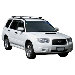 Prorack Silver 2 Bar Aero Through Bar kit to suit Subaru Forester 5dr Wagon (5/2002 - 2/2008)