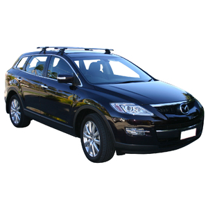 Prorack Silver 2 Bar Aero Through Bar kit to suit Mazda CX-9 5dr SUV (2007 - 6/2016)