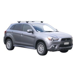 Prorack Black 2 Bar Aero Through Bar kit to suit Mitsubishi ASX 5dr SUV (8/2010 - 10/2019)