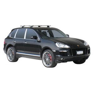 Prorack Black 2 Bar Aero Through Bar kit to suit Porsche Cayenne 5dr SUV (2002 - 2010)