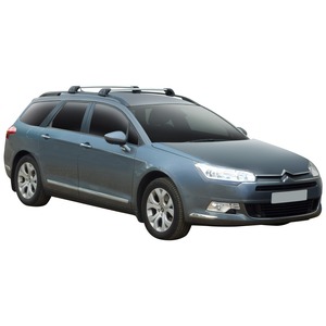Prorack Silver 2 Bar Aero Flush Bar kit to suit Citroen C5 5dr Wagon (5/2008 - 2019)