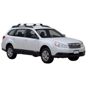 Prorack Silver 2 Bar Aero Flush Bar kit to suit Subaru Outback 5dr Wagon (2010 - 2015)