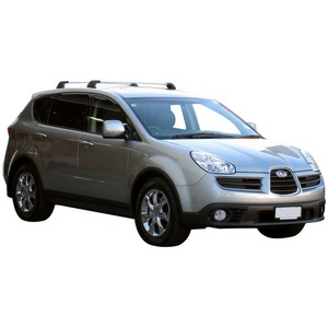 Prorack Silver 2 Bar Aero Flush Bar kit to suit Subaru Tribeca 5dr SUV (11/2006 - 11/2007)