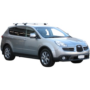 Prorack Silver 2 Bar Aero Through Bar kit to suit Subaru Tribeca 5dr SUV (11/2006 - 11/2007)