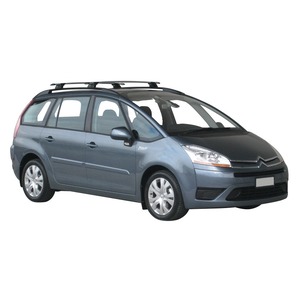 Prorack Silver 2 Bar Aero Through Bar kit to suit Citroen C4 Grand Picasso 5dr MPV (2006 - 2014)