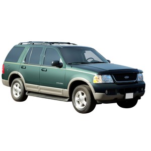 Prorack Silver 2 Bar Aero Rail Bar kit to suit Ford Explorer 5dr SUV (12/2001 - 5/2005)