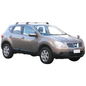 Prorack Silver 2 Bar Aero Flush Bar kit to suit Nissan Dualis 5dr SUV (2007 - 2013)