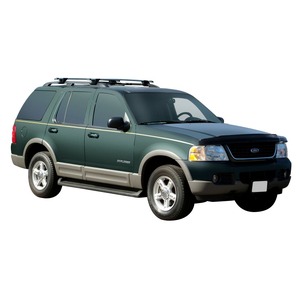 Prorack Black 2 Bar Aero Through Bar kit to suit Ford Explorer 5dr SUV (12/2001 - 5/2005)