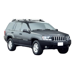 Prorack Black 2 Bar Aero Through Bar kit to suit Jeep Grand Cherokee WG 5dr SUV (1999 - 2004)