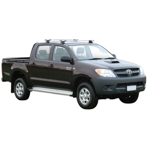 Prorack Black 2 Bar Aero Through Bar kit to suit Toyota HiLux Double Cab 4dr Ute (5/2005 - 2012)