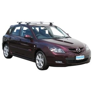 Prorack Black 2 Bar Aero Through Bar kit to suit Mazda Axela 5dr Hatch (2004 - 4/2009)