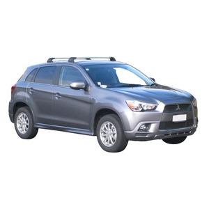 Prorack Black 2 Bar Aero Flush Bar kit to suit Mitsubishi ASX 5dr SUV (8/2010 - 10/2019)
