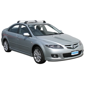 Prorack Silver 2 Bar Aero Flush Bar kit to suit Mazda 6 5dr Hatch (2002 - 1/2008)