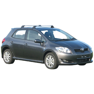 Prorack Silver 2 Bar Aero Flush Bar kit to suit Toyota Corolla 5dr Hatch (5/2007 - 10/2012)