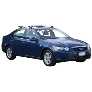 Prorack Black 2 Bar Aero Through Bar kit to suit Ford Falcon FG 4dr Sedan (5/2008 - 2014)