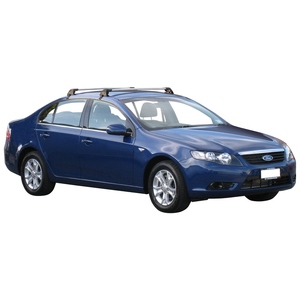 Prorack Silver 2 Bar Aero Flush Bar kit to suit Ford Falcon FG 4dr Sedan (5/2008 - 2014)