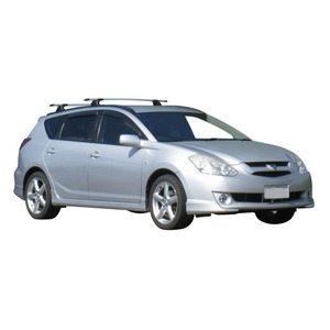 Prorack Silver 2 Bar Aero Through Bar kit to suit Toyota Caldina 5dr Wagon (2002 - 2007)