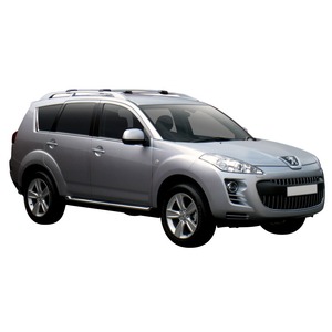 Prorack Silver 2 Bar Aero Rail Bar kit to suit Peugeot 4007 5dr SUV (2007 - Current)