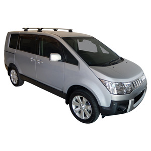 Prorack Black 2 Bar Aero Through Bar kit to suit Mitsubishi Delica D5 5dr MPV (2007 - Current)