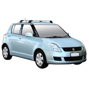 Prorack Silver 2 Bar Aero Flush Bar kit to suit Suzuki Swift 5dr Hatch (2005 - 1/2011)