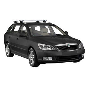 Prorack Black 2 Bar Aero Through Bar kit to suit Skoda Octavia 5dr Wagon (2009 - 8/2013)
