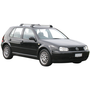 Prorack Silver 2 Bar Aero Flush Bar kit to suit Volkswagen Golf Mk4 5dr Hatch (11/1998 - 8/2004)