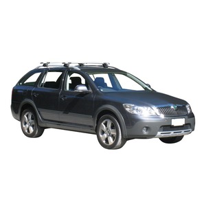 Prorack Black 2 Bar Aero Through Bar kit to suit Skoda Octavia Scout 5dr Wagon (2007 - 2013)