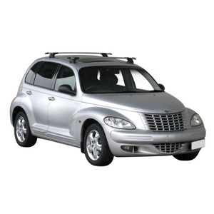 Prorack Black 2 Bar Aero Through Bar kit to suit Chrysler PT Cruiser 5dr Hatch (2000 - 2010)