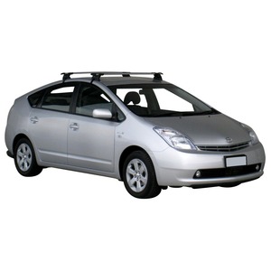 Prorack Black 2 Bar Aero Through Bar kit to suit Toyota Prius 5dr Hatch (2004 - 7/2009)